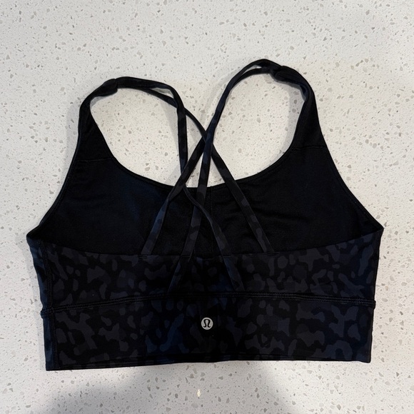 lululemon athletica Black Patterned Energy Sports Bra - Picture 1 of 4